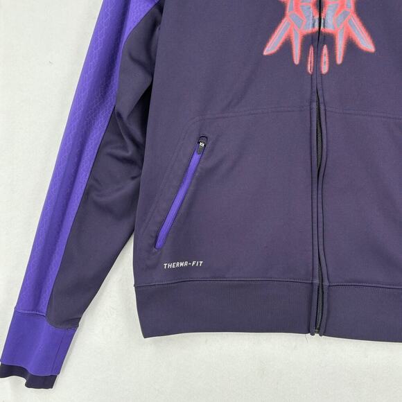 Nike Jacket Kobe Bryant Mamba Mens Size M Purple Hooded Full Zip Hoodie - Picture 4 of 11